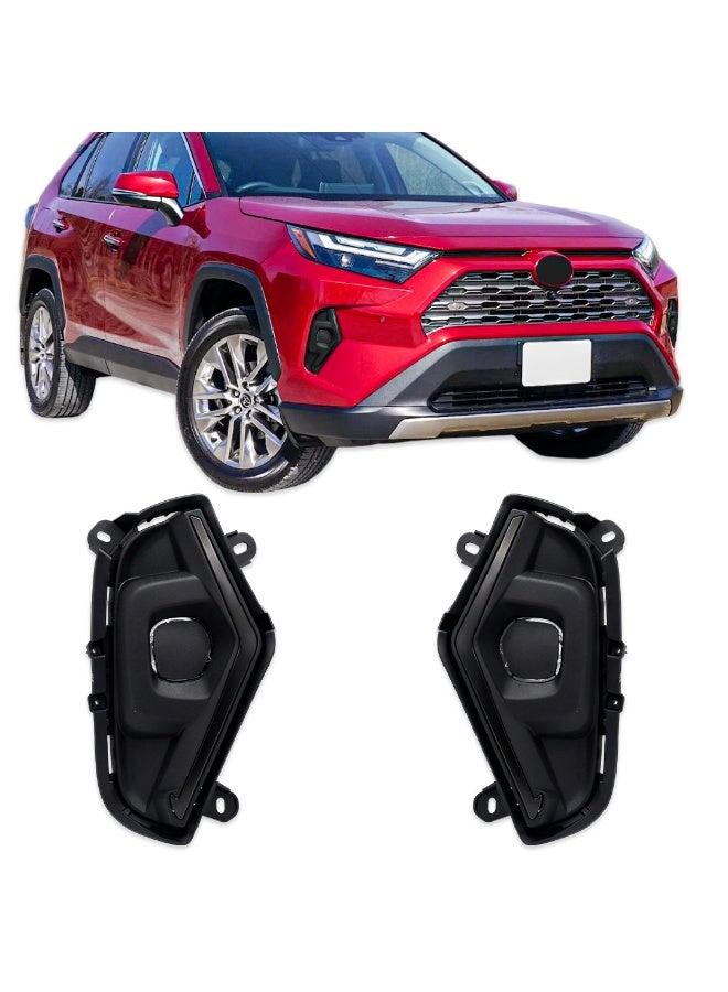 DLAA Pack of 2 Front TY9407L LED Fog Lamp with Black Cover & Brackets, Wires & Switch Suitable for Rav4 2022-ON | 1 Year International Warranty - Image 1